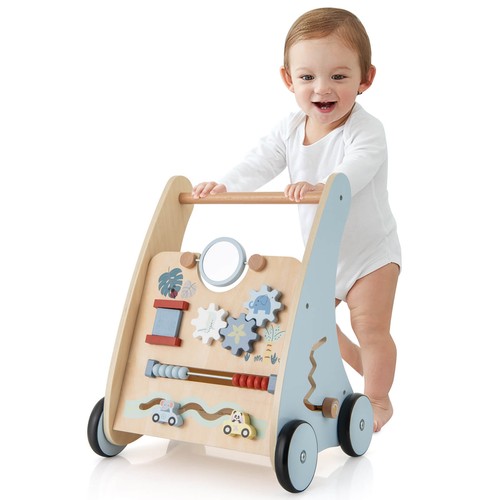 Wooden baby walker push pull - &,