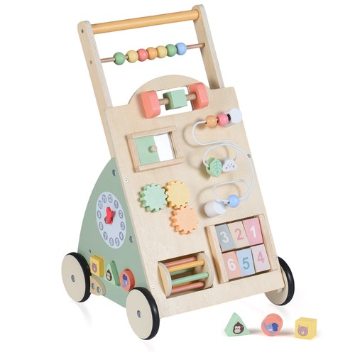 Wooden baby walker - wooden,