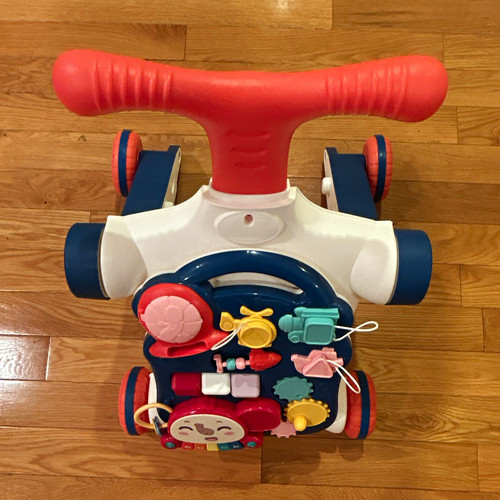 Educational baby push walker - push,