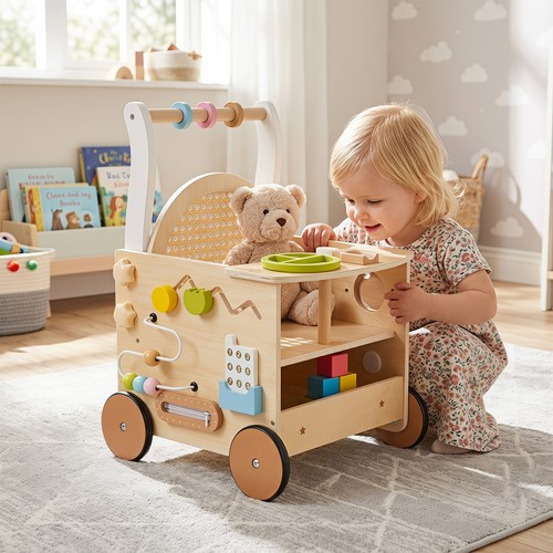Wooden baby walker 1 - baby, walker,13-in-1